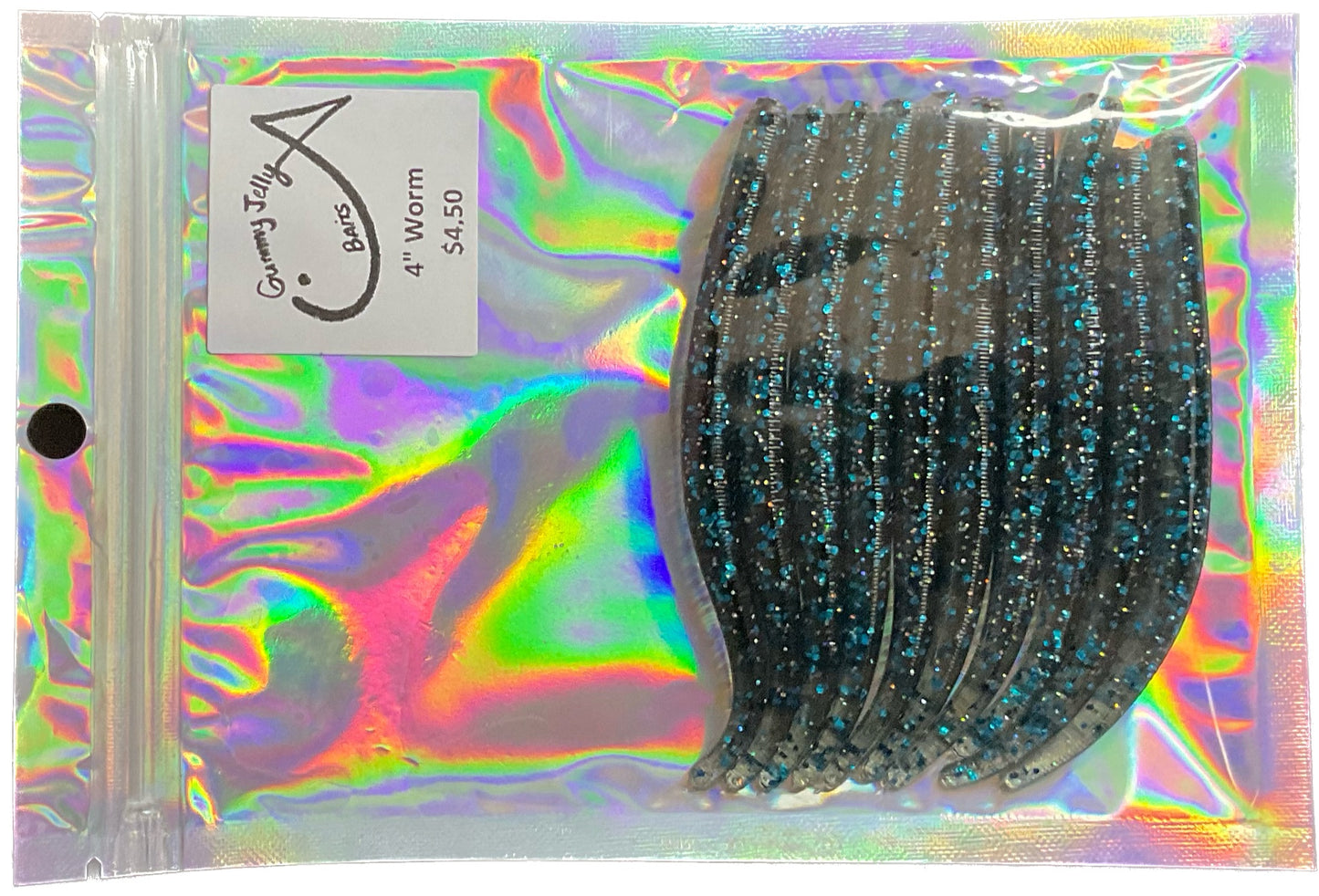 Worm 4 “ (Qty 10) - Night sky blue