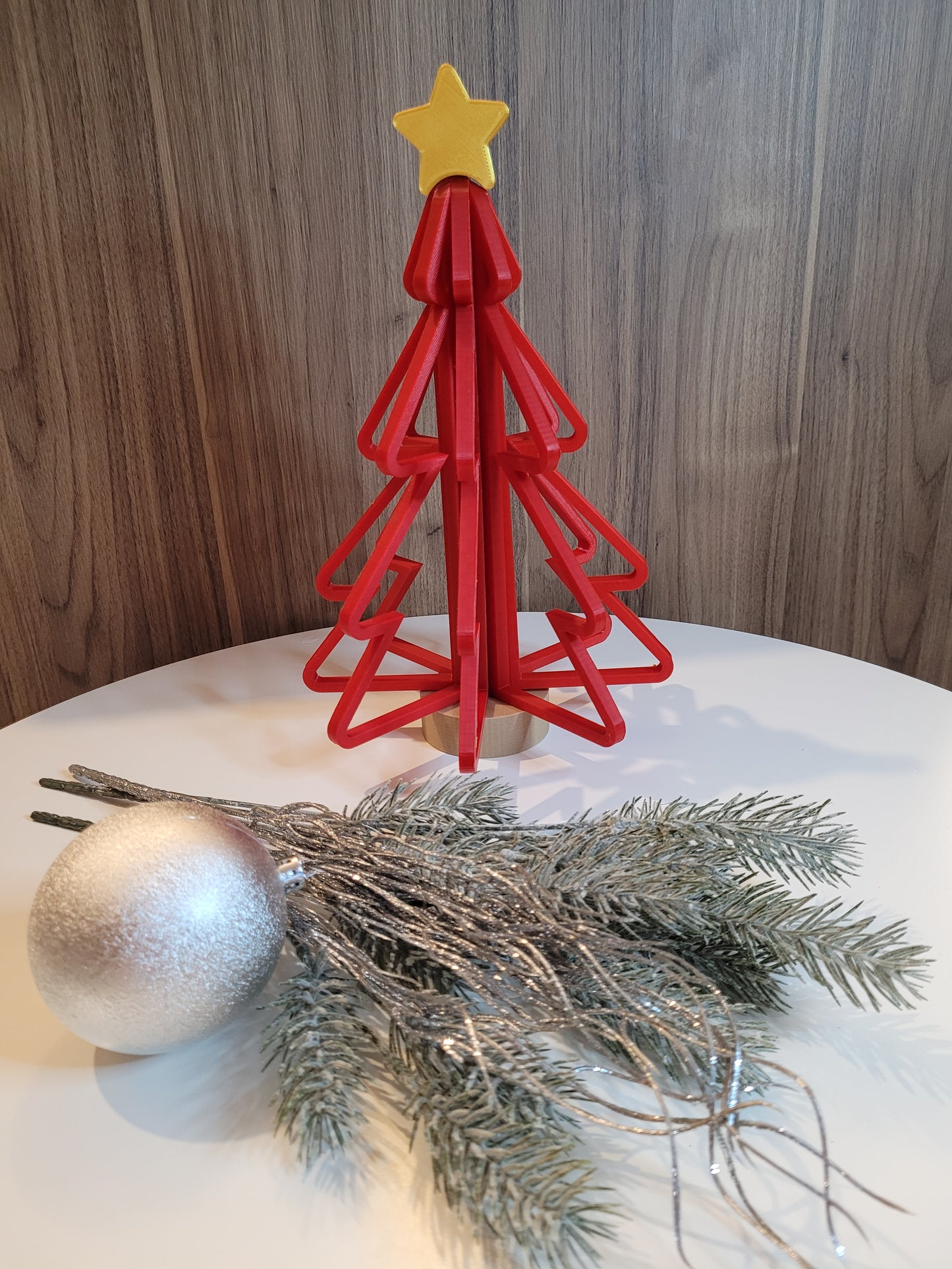Christmas tree hollow with star topper