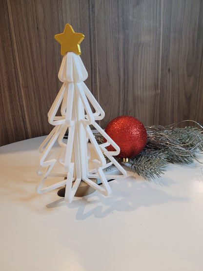 Christmas tree hollow with star topper
