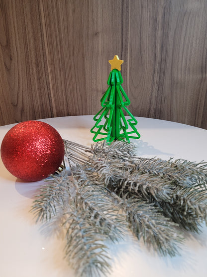 Christmas tree hollow with star topper