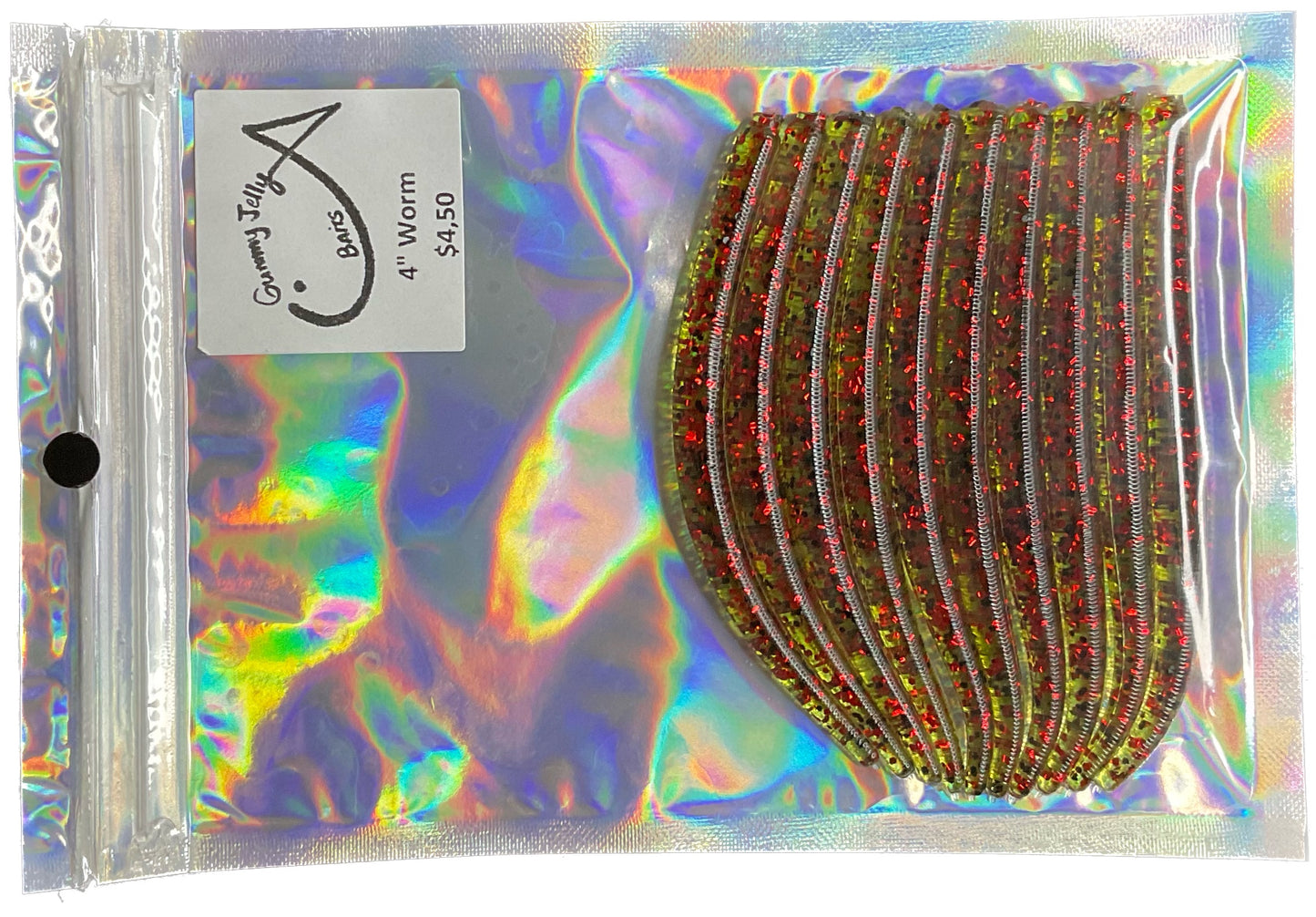 Worm 4 “ (Qty 10) - Watermelon red